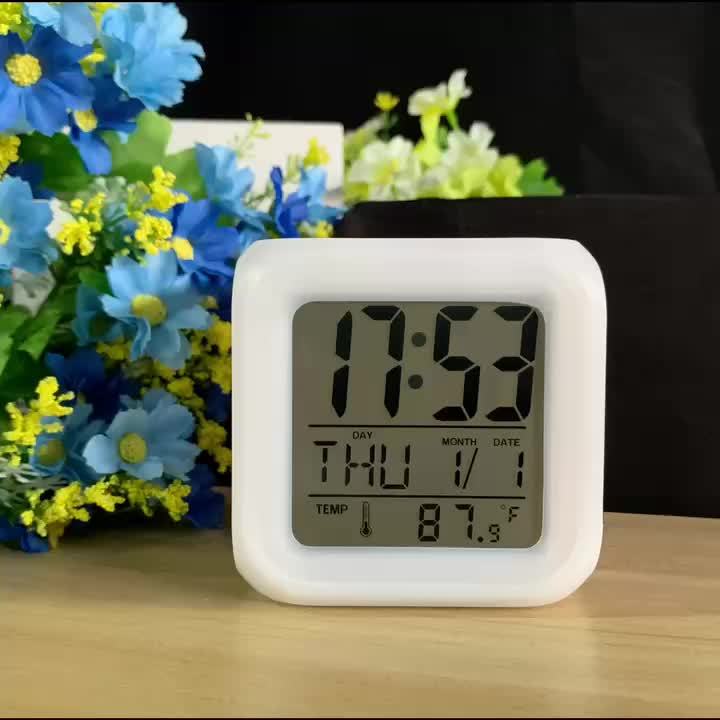 LED Digital Alarm Clock with Temperature Display – Silent and Luminous for Any Room