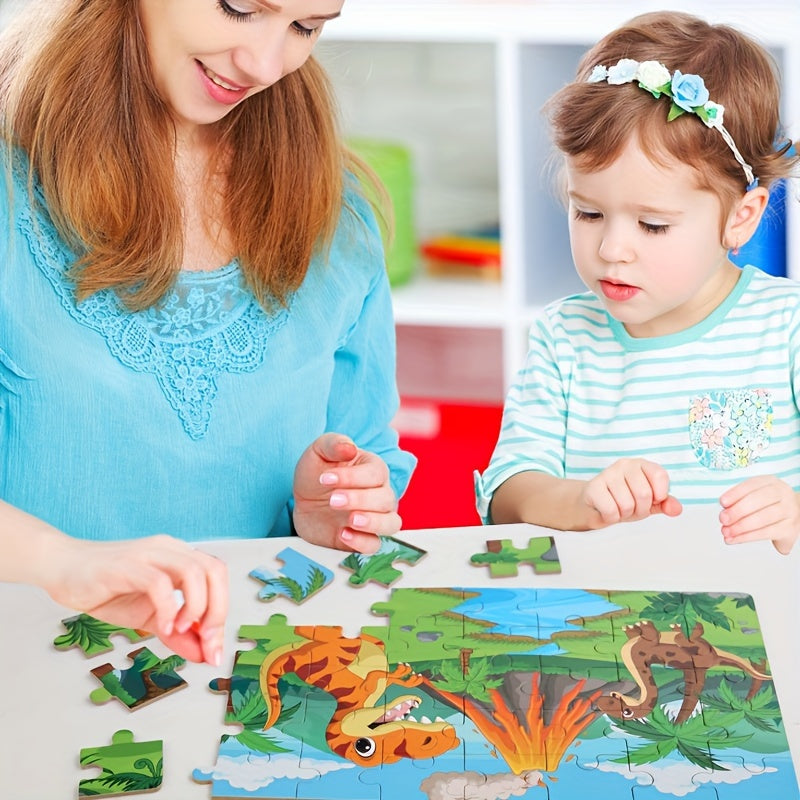 Educational Dinosaur Puzzle - For Creative Learning and Playful Fun