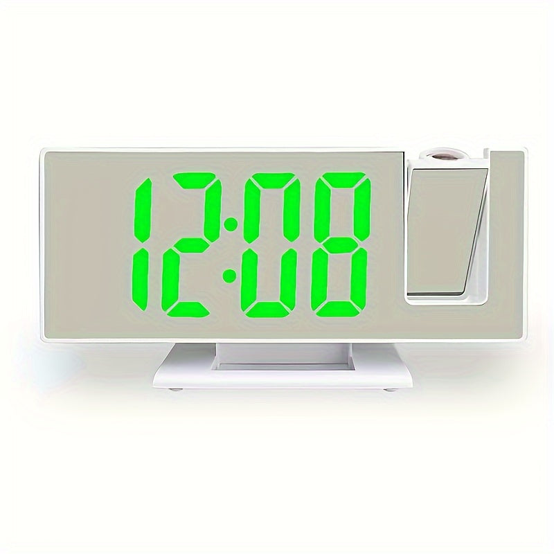 Digital Mirror Alarm Clock with Projection – Large LED Display and Multifunctional Alarm Feature