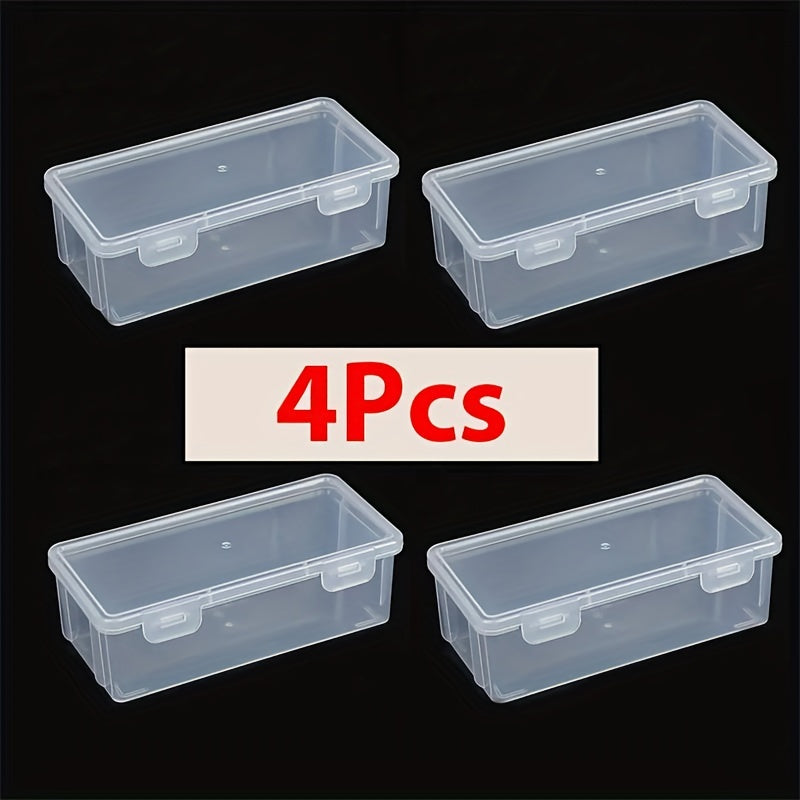 Transparent Storage Box - Practical and Durable for School Supplies