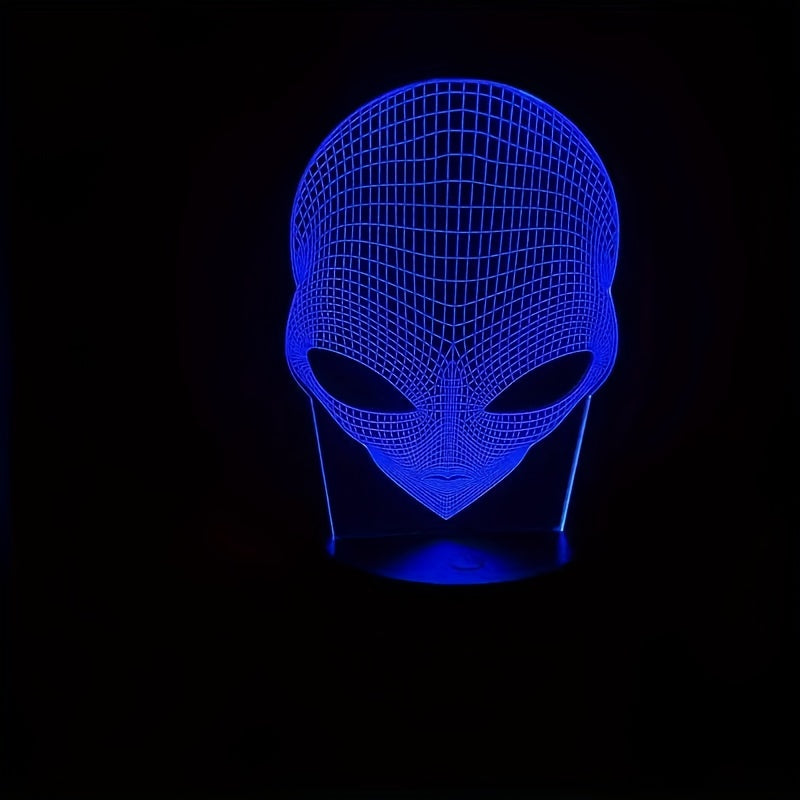 3D Alien Head LED Table Lamp with 7 Colours - Lunaris