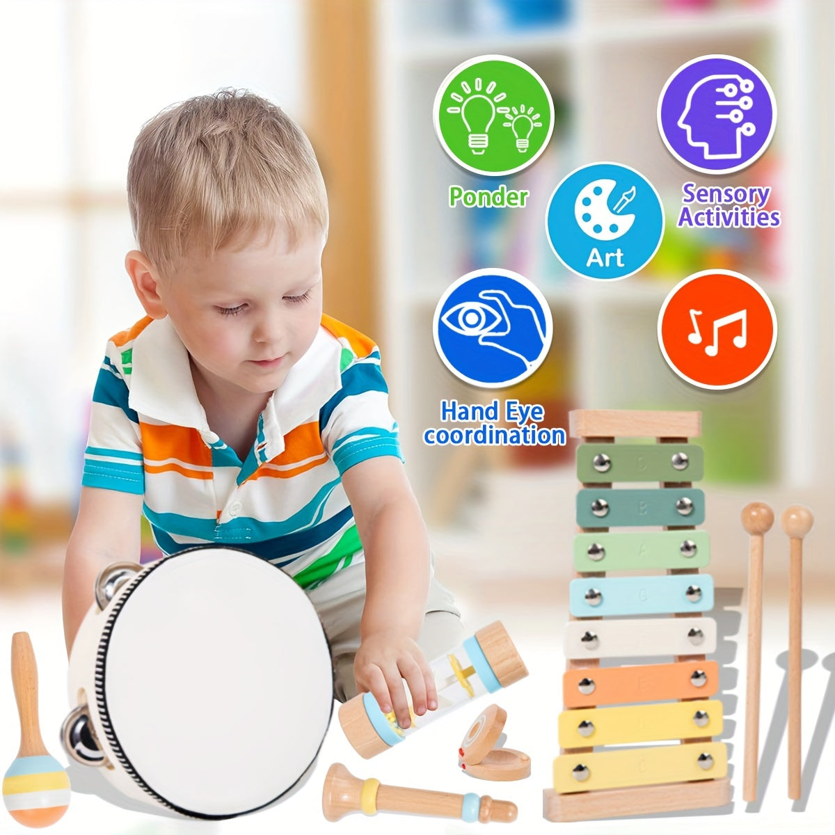 Educational Musical Instruments Set - Perfect for Creative Development