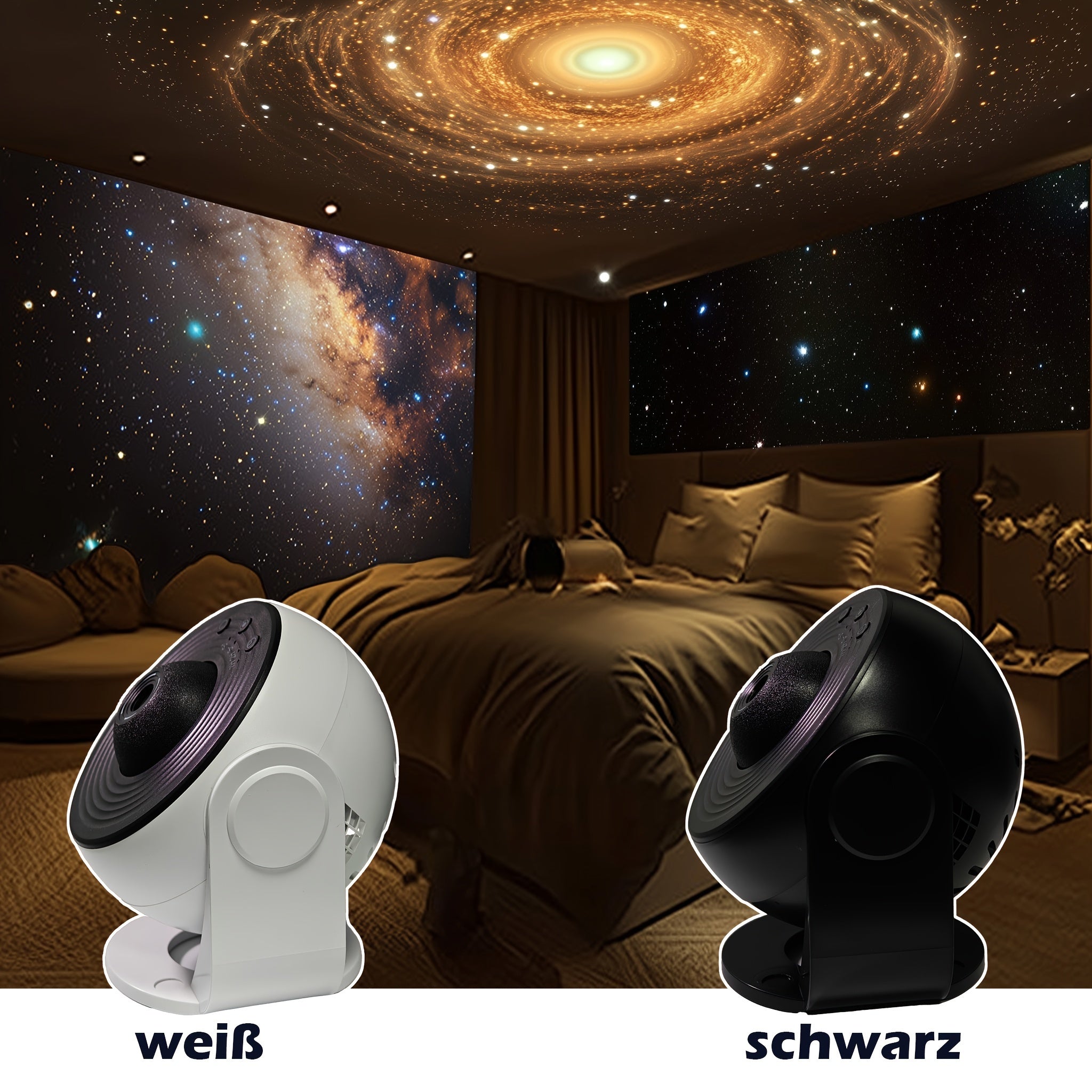 Galaxy Star Projector – Impressive LED Space Projection with Timer Function