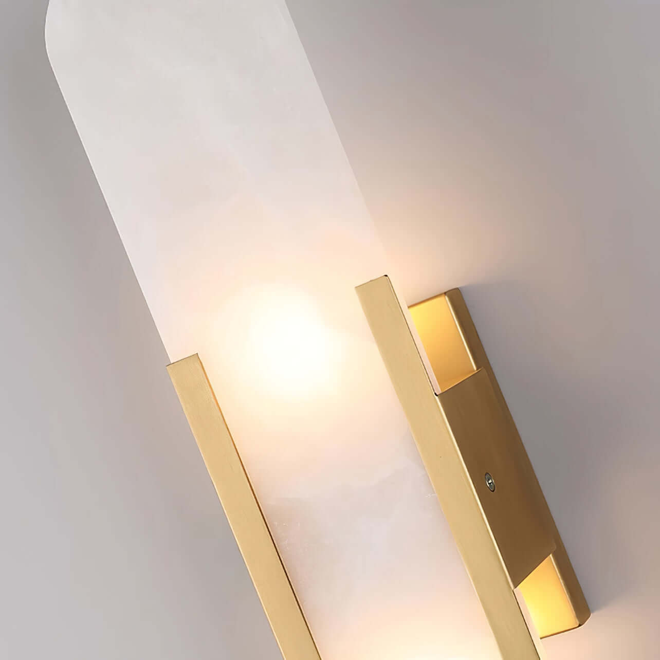 Modern Wall Lamp - Alabaster & Metal