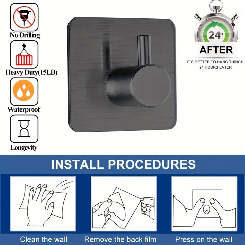 Handy Self-Adhesive Hooks - For Organisation and Convenience