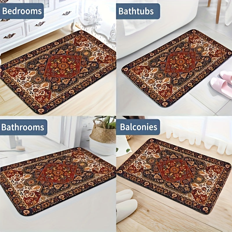 Persian-Inspired Bathroom Mat Set – Absorbent and Non-Slip