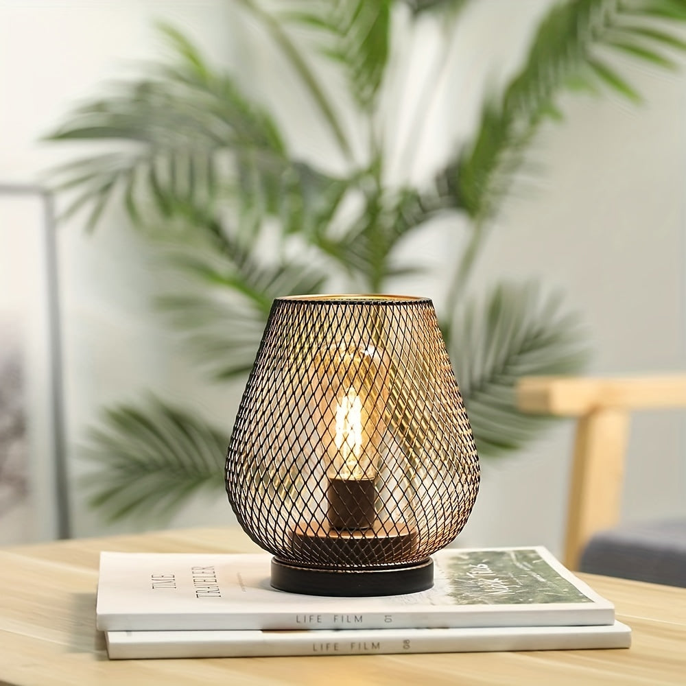 RusticMesh Table Lamp Set – Industrial Style and Atmospheric Lighting