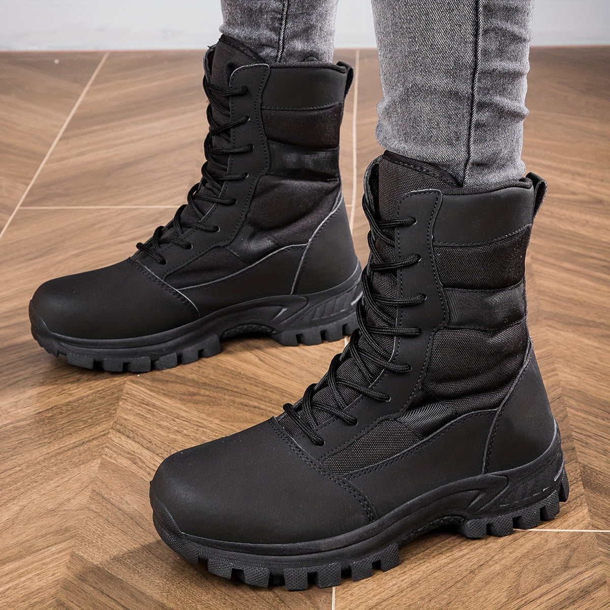 Ladies Mid-Calf Hiking Boots – Non-Slip Trekking Shoes with Comfortable Lining