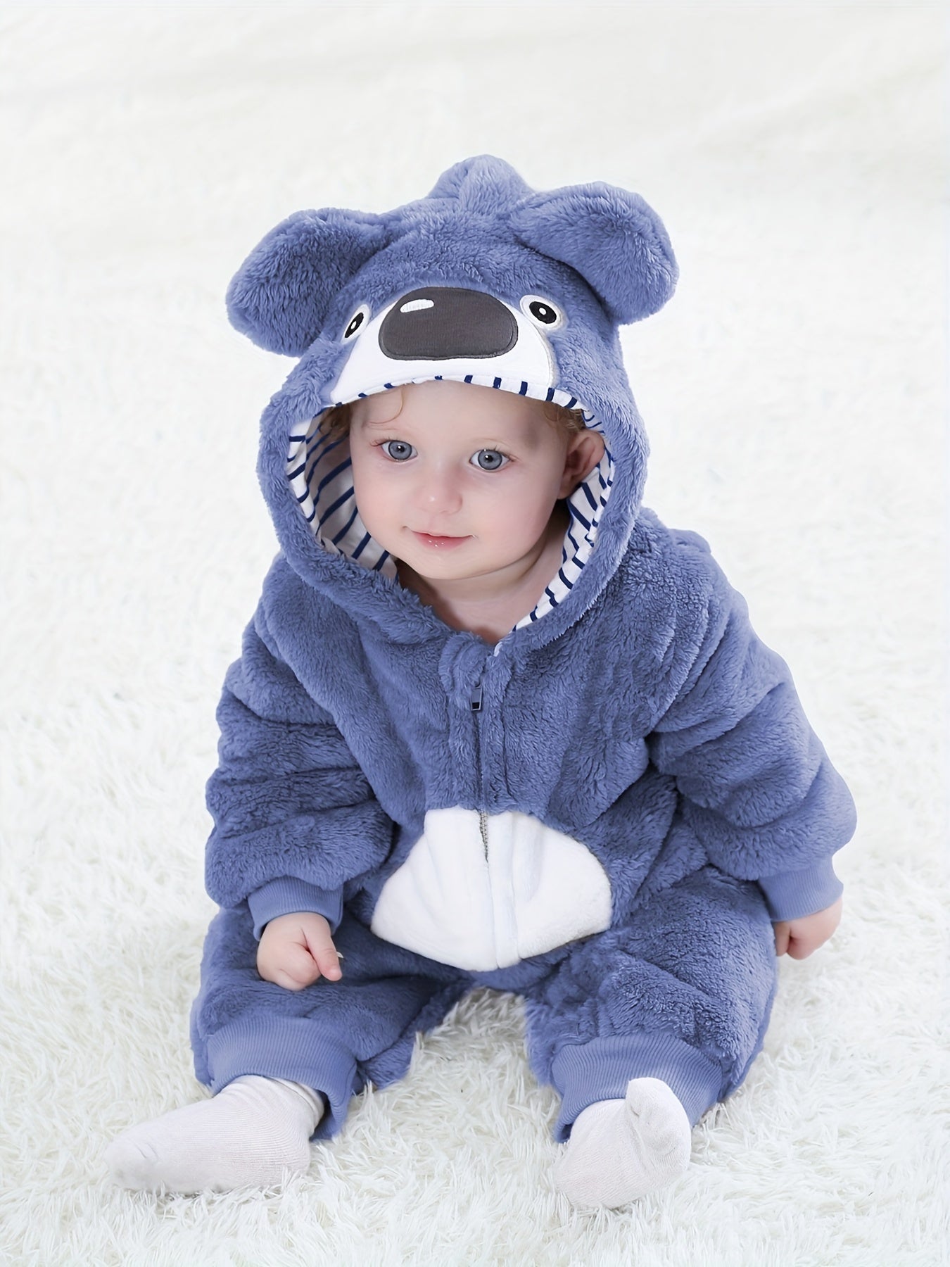 Bennie Bear Baby Romper - Warm and Cosy Jumpsuit for Outdoors