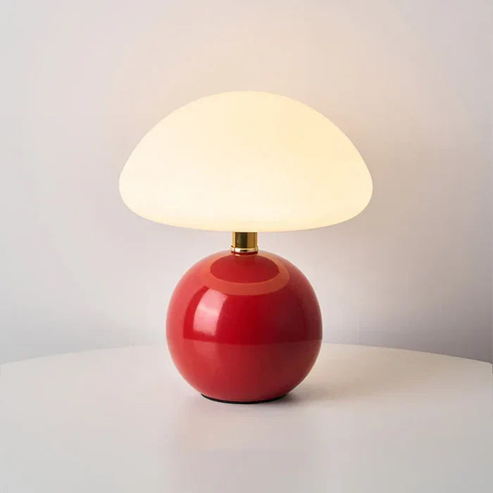 Cream Mushroom Lamp - French Vintage Lamp