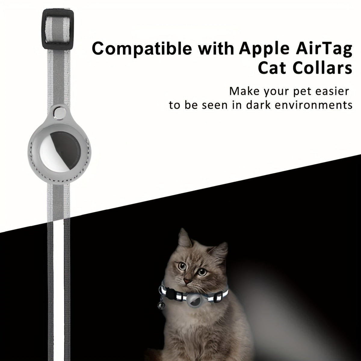 Reflective Cat Collar – Safety Buckle and Bell for Extra Visibility