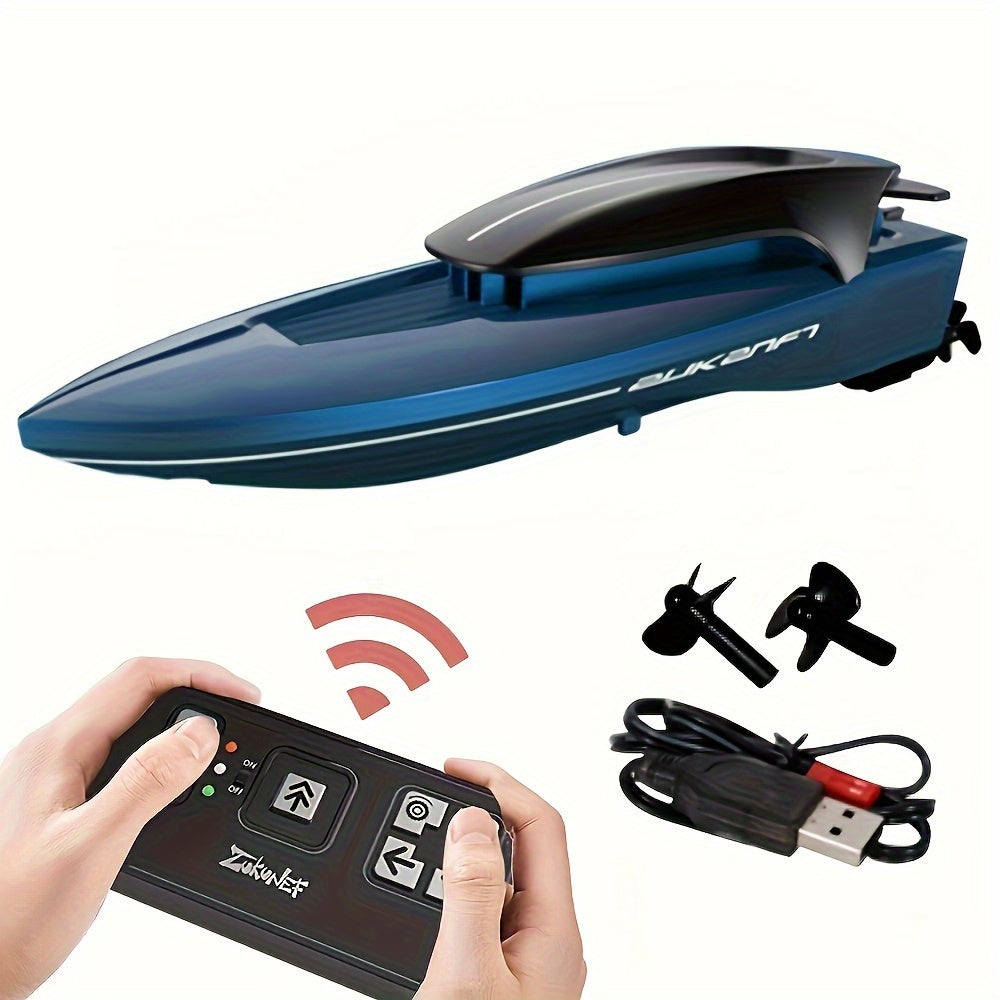 Water Mini Toy Boat – Remote Controlled with LED Lighting