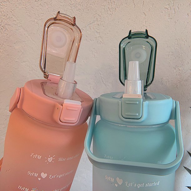 2L Motivational Water Bottle with Time Markers – HydroMotivator