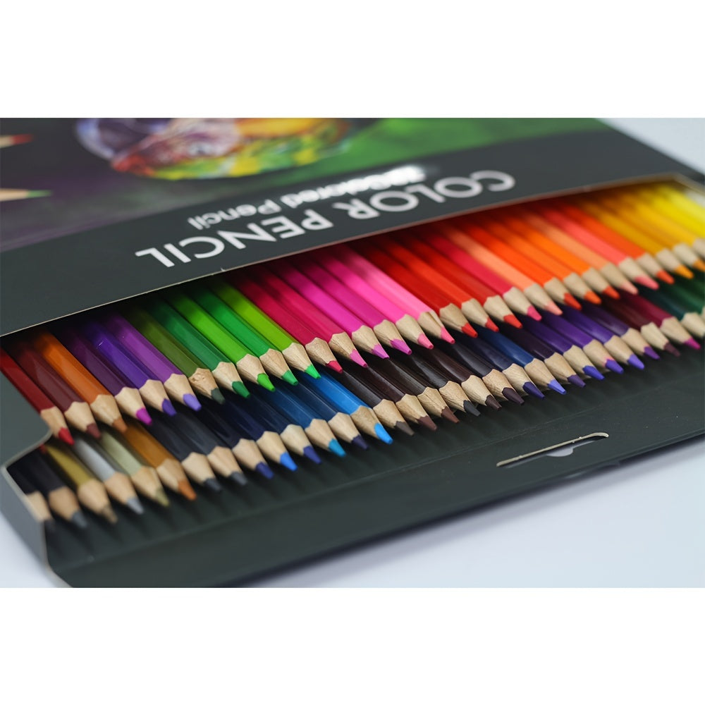 Set of 48 Coloured Pencils – Professional Quality for Drawing and Painting Projects