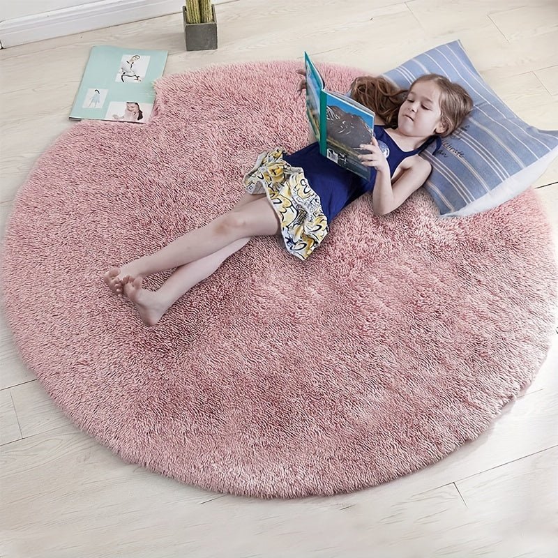 Round Fluffy Rug - Clouda