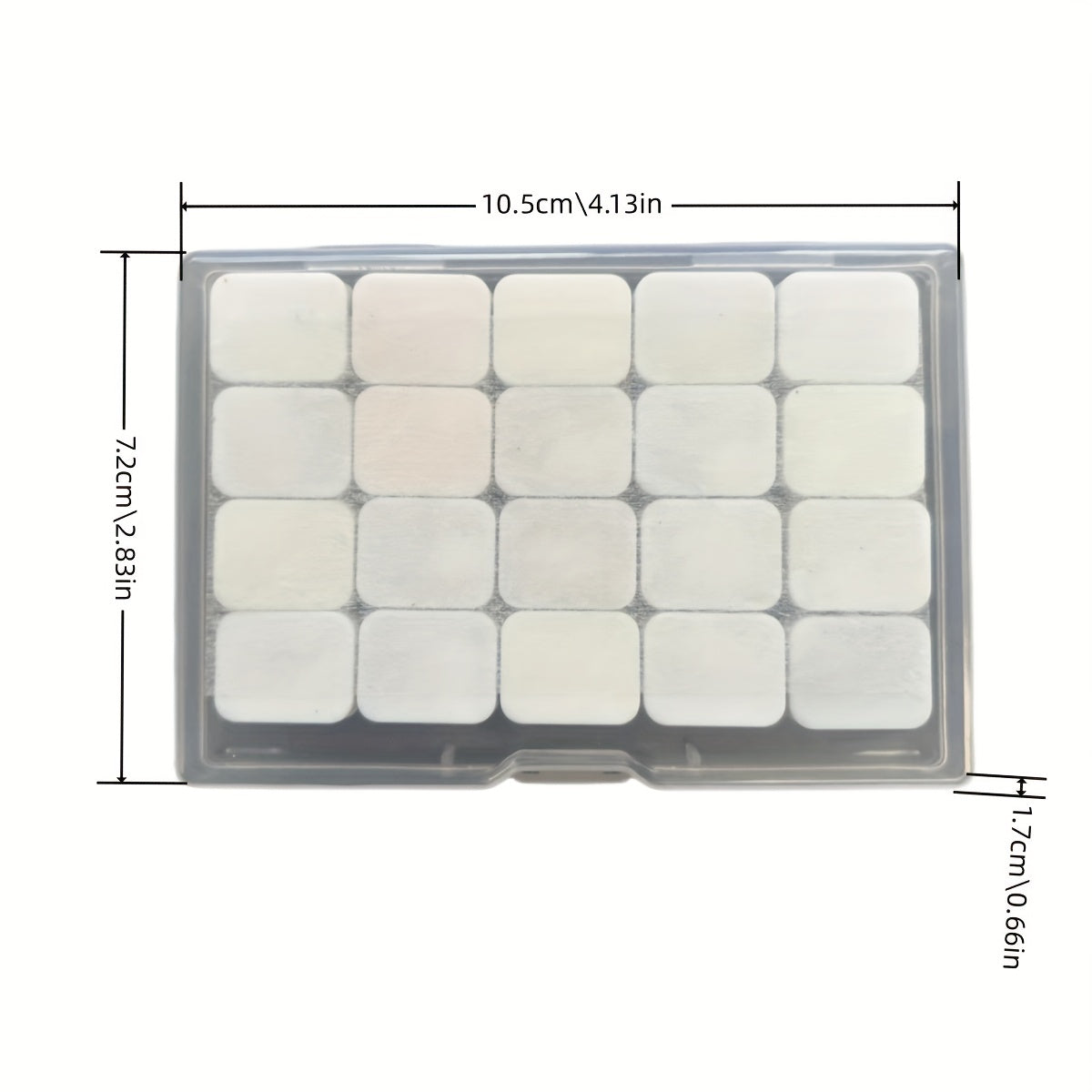 Pearl Watercolour Paint Set – 20 Colours in Solid Form for Painting and Calligraphy