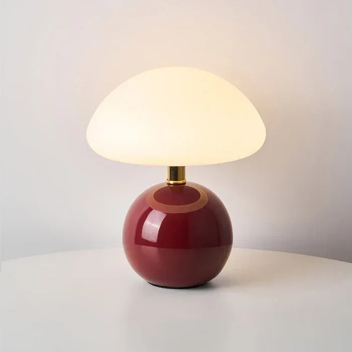 Cream Mushroom Lamp - French Vintage Lamp