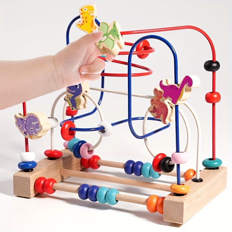 Educational Wooden Bead Maze - For Fine Motor Skills