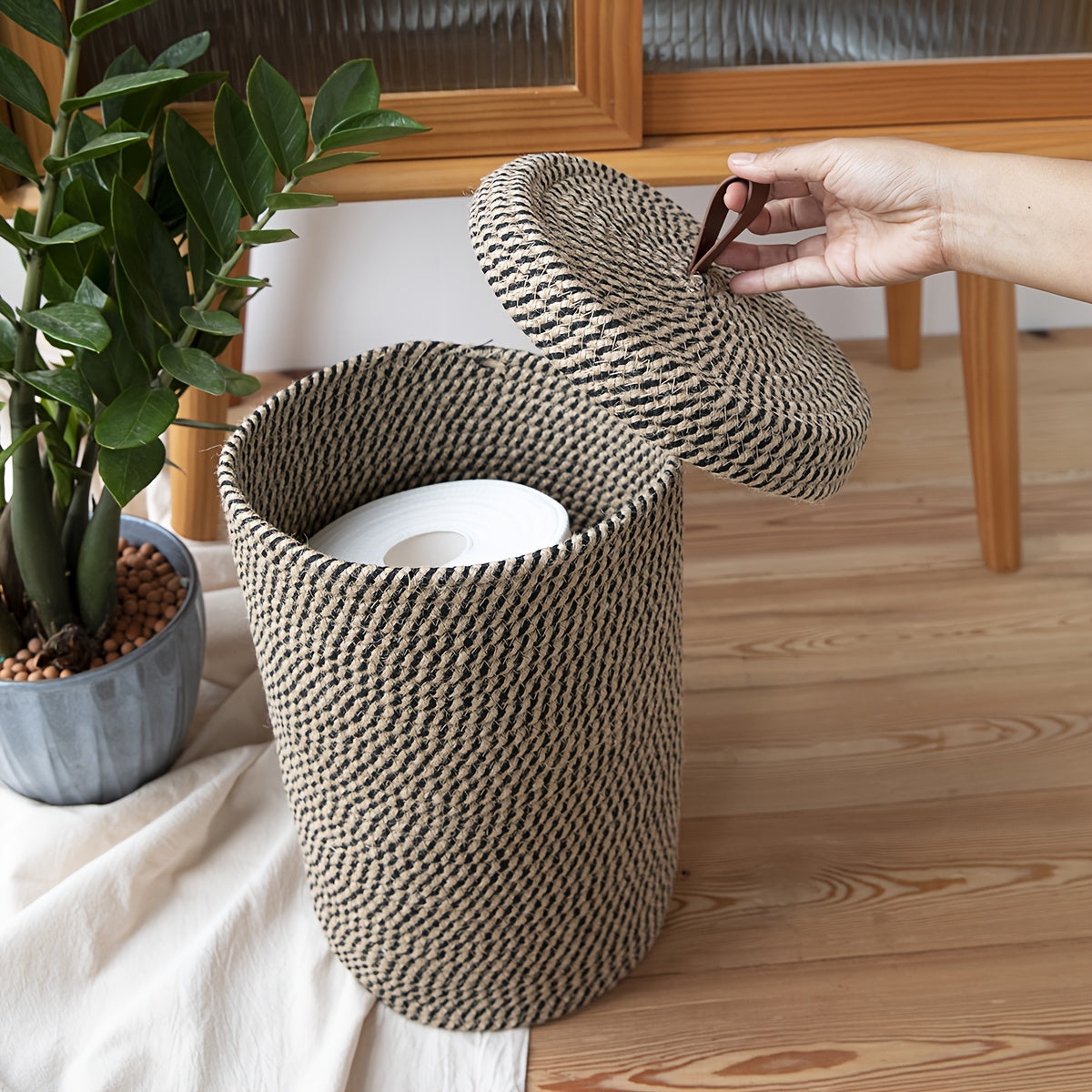 Bohemian Storage Basket - For a Stylish Bathroom