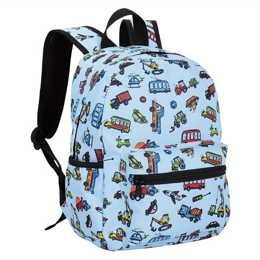 Cheerful Car Backpack for Children - For Adventurous School Days