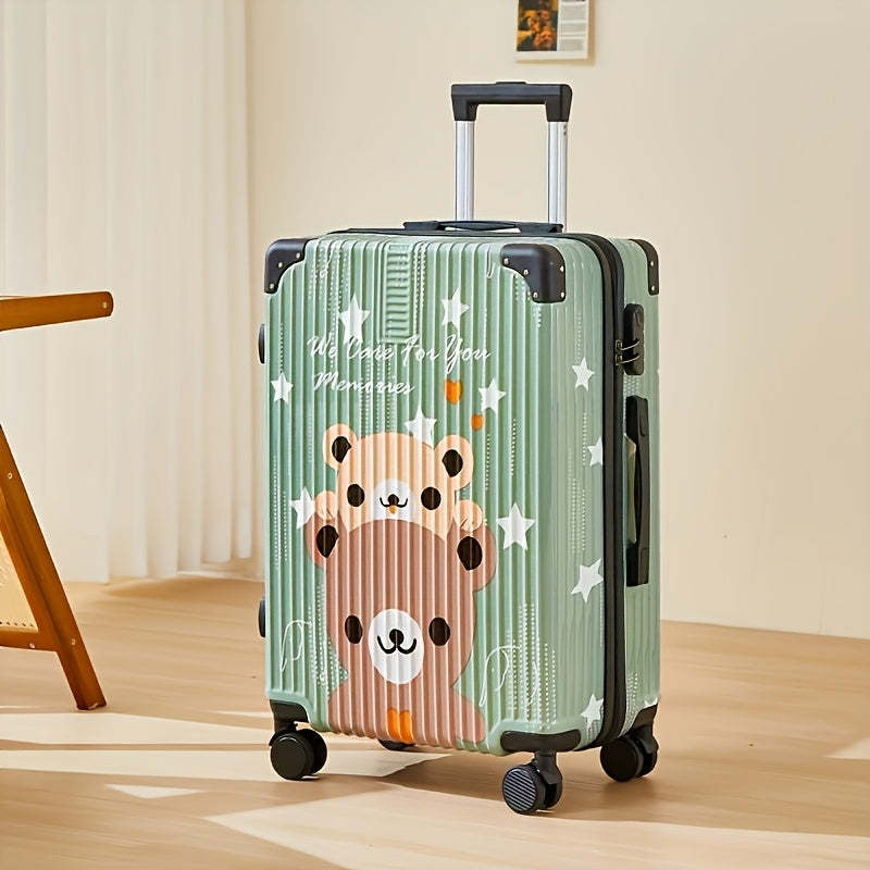 Luxury Graffiti Suitcase with Space Theme – 24 Inch Airline Case with Spinner Wheels and TSA Lock