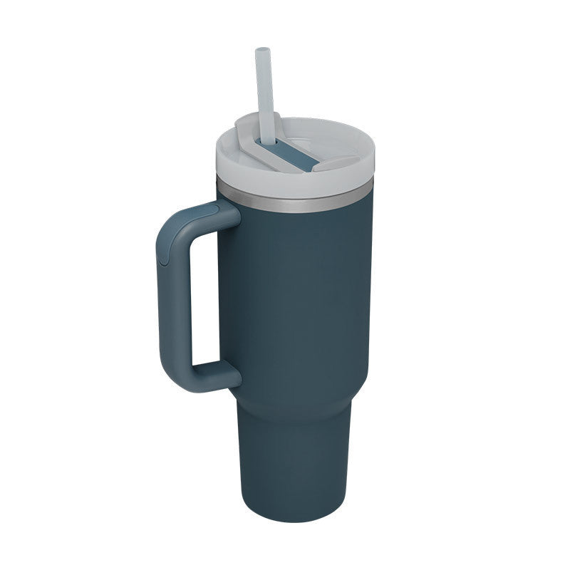 Insulating Mug with Handle and Straw - ChillMate