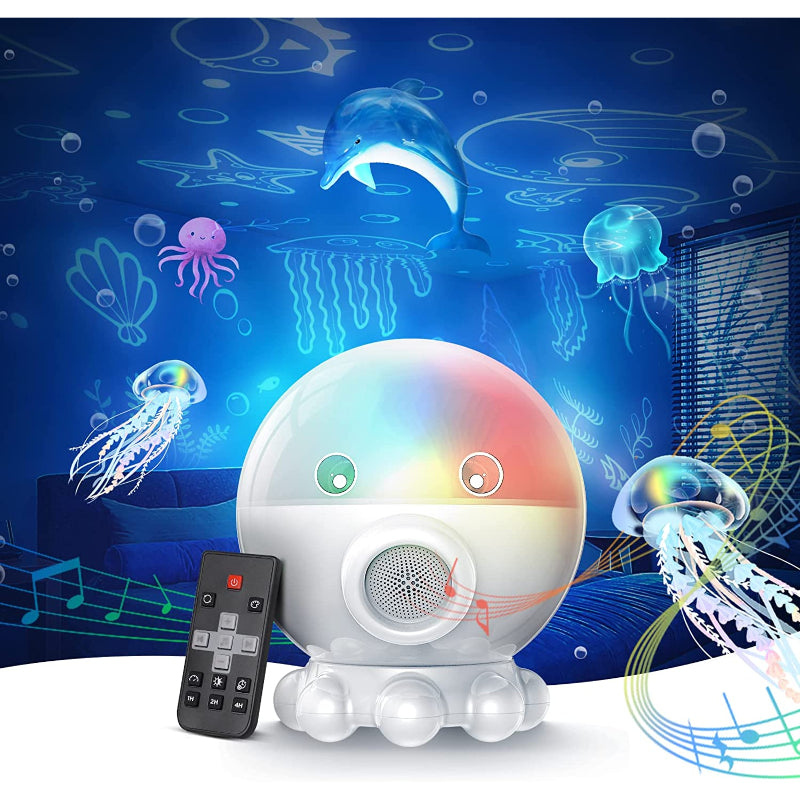 LED Night Light with Ocean & Star Projection + Music Function - DreamAura