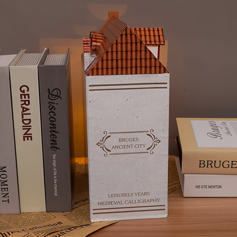 DIY Bruges House Bookstand – 3D Wooden Model of the Old Town