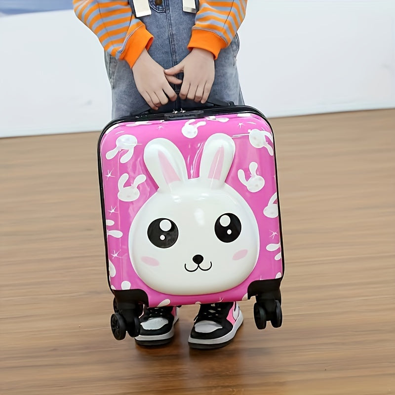 Cute Children's Suitcase with Duck Design – Ideal for Kids, 16.5 Inch with Silent Wheels