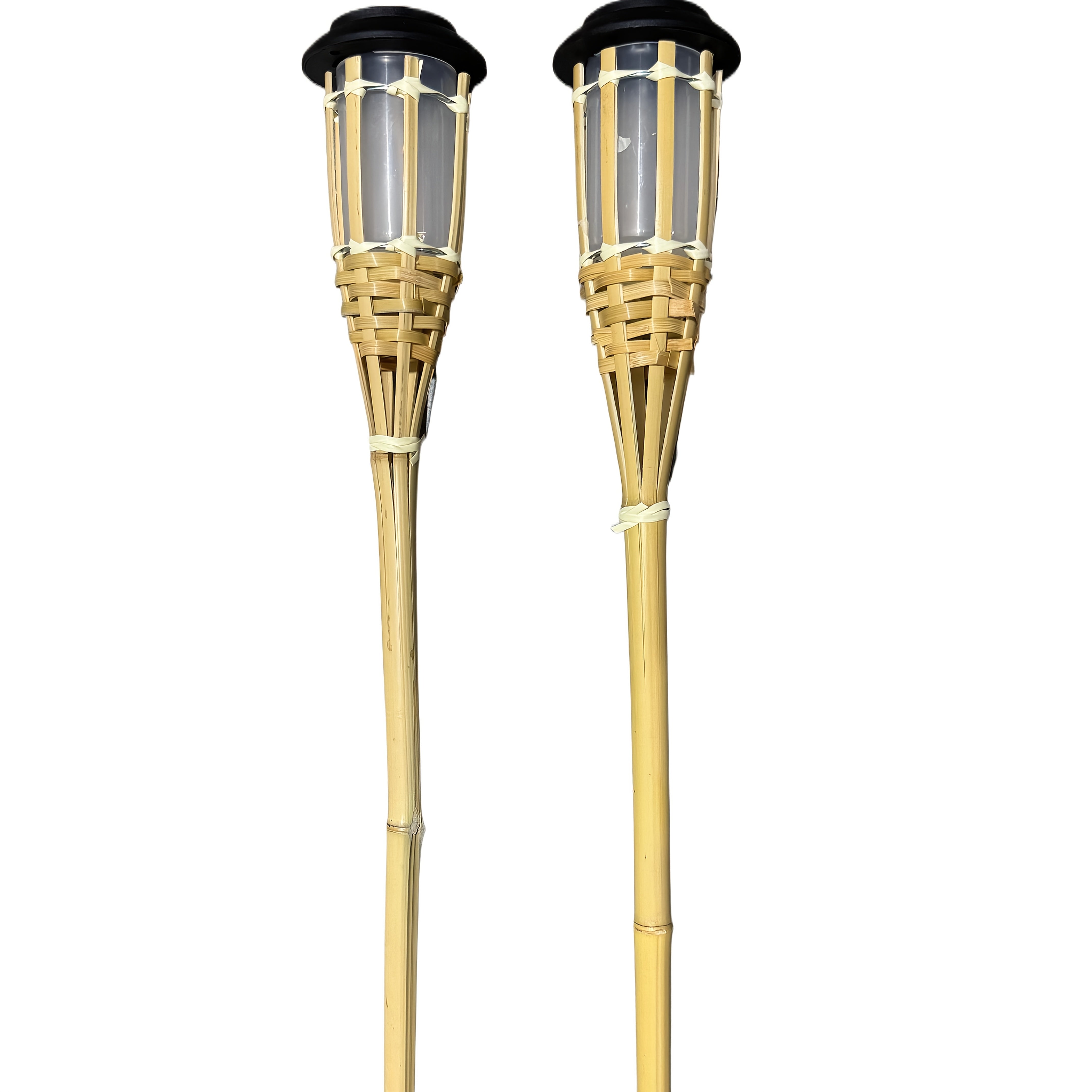 Solar Bamboo Flame Lantern – Atmospheric and Natural