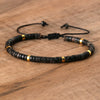 Braided Bracelet with 2.4 mm Natural Stone Beads – Seraphina