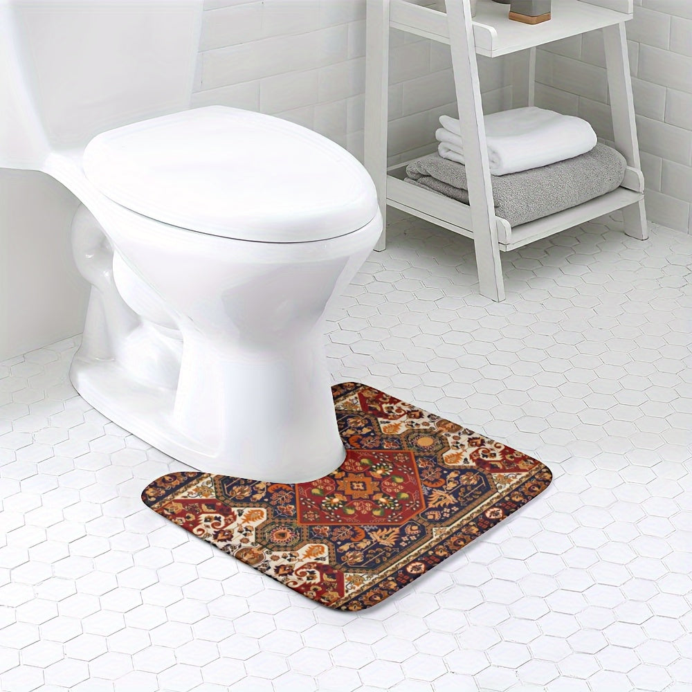 Persian-Inspired Bathroom Mat Set – Absorbent and Non-Slip