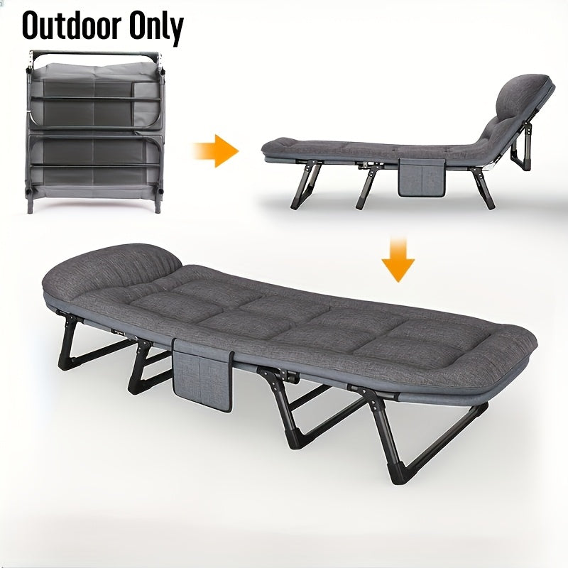 Foldable Camping Bed for Adults – Lightweight Aluminium and Stainless Steel Frame