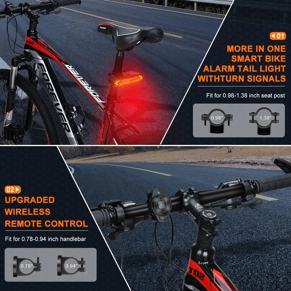 Smart Rear Light Alarm - BikeGuard™