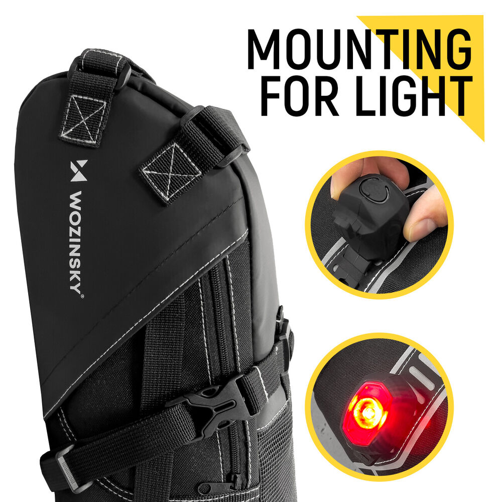 Waterproof Bicycle Saddle Bag with Large Volume – AquaTrail