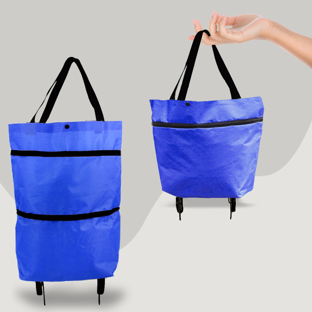 2-in-1 Convertible Shopping Bag with Wheels – CarryFlex