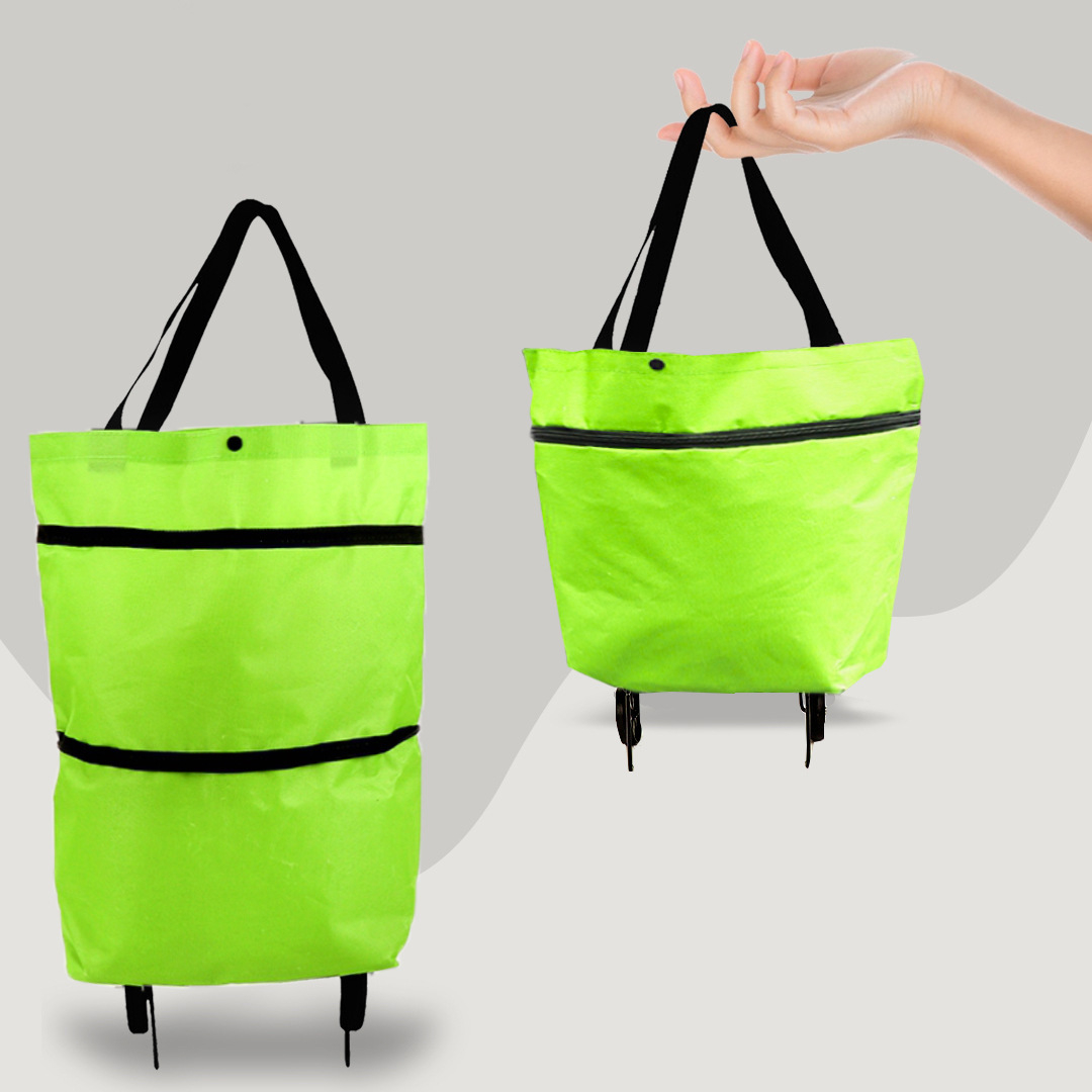 2-in-1 Convertible Shopping Bag with Wheels – CarryFlex