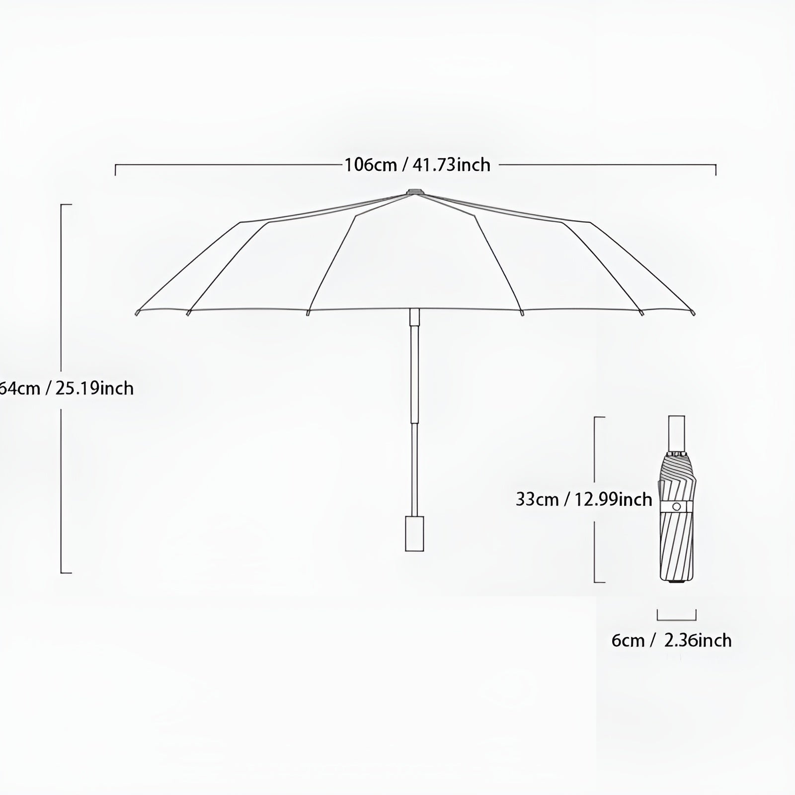 Sustainable Umbrella with UV Protection – StormShield