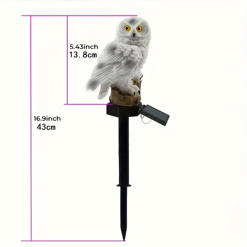 Solar LED Owl Garden Light – Realistic Ambient Lighting for Gardens and Paths