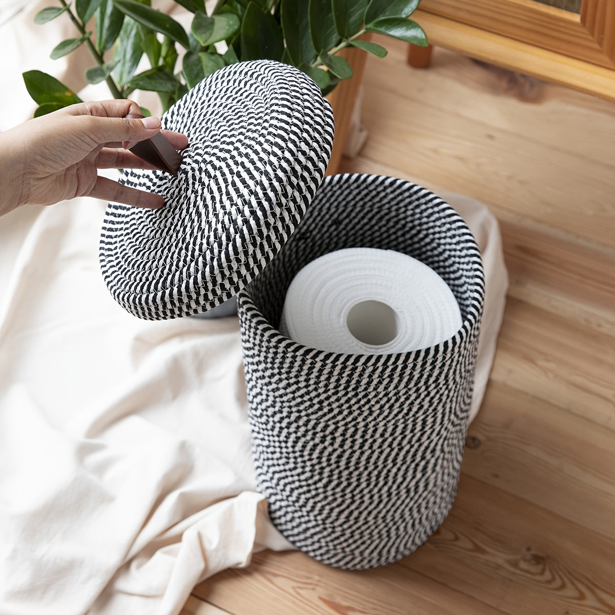 Bohemian Storage Basket - For a Stylish Bathroom