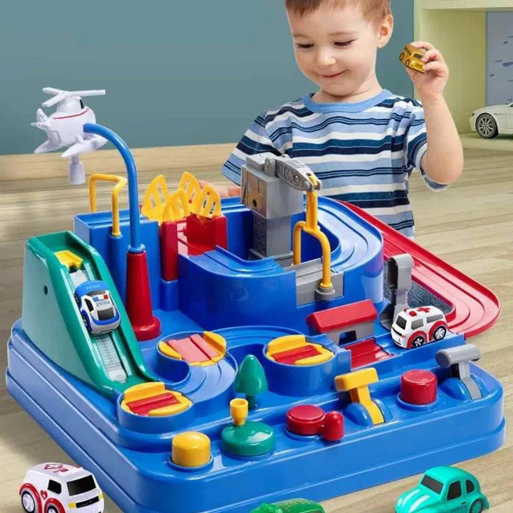 RescueTrack Adventure Set – Educational Rescue Vehicle Toy for Toddlers