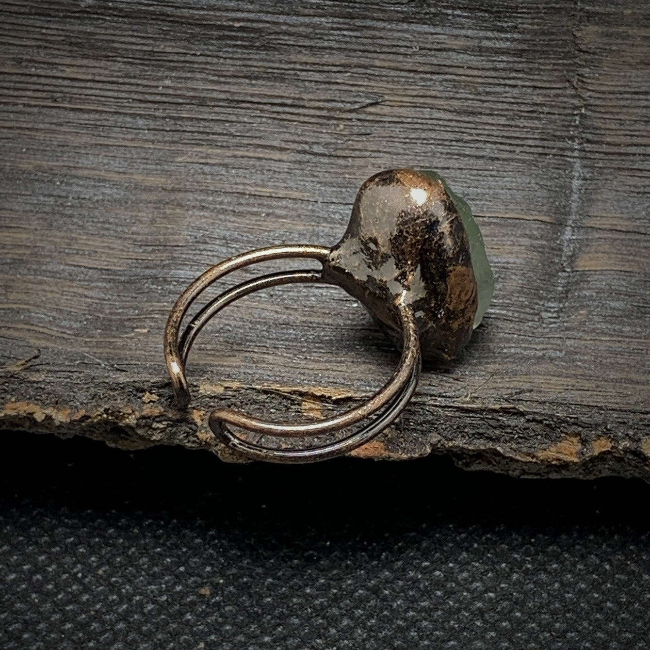 Natural Raw Stone Birth Ring – Selina