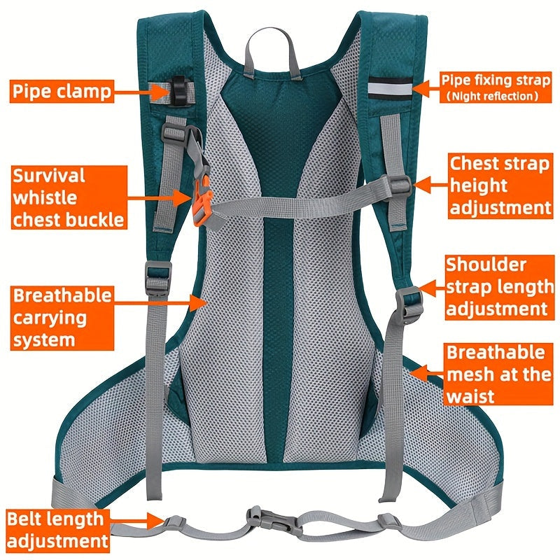 Lightweight Sports Backpack - Breathable and Water-Resistant for Jogging and Hiking