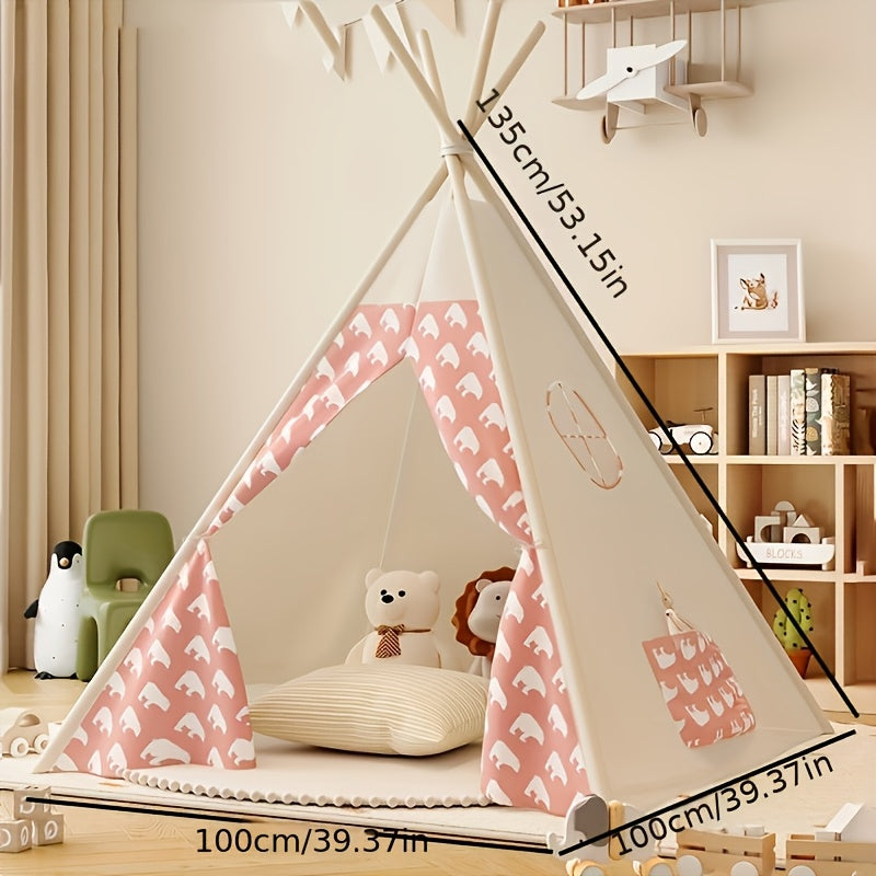 KiddieTipi Multifunctional Tipi Tent - Soft Tents for Indoor and Outdoor Use