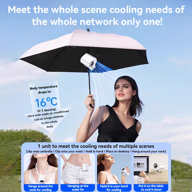 BreezeClip Mini Fan – Powerful Cooling, Anywhere and Anytime