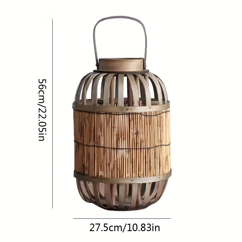 Rustic Wooden Lantern – Authentic Atmosphere Creator for Garden, Terrace or Interior
