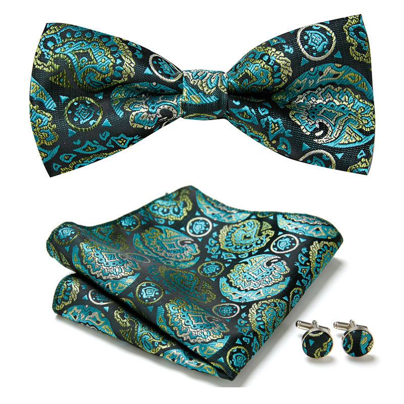 Three-Piece Set with Stylish Bow Ties