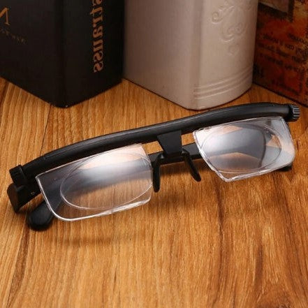 Adjustable Focus Glasses for Near and Distant Vision