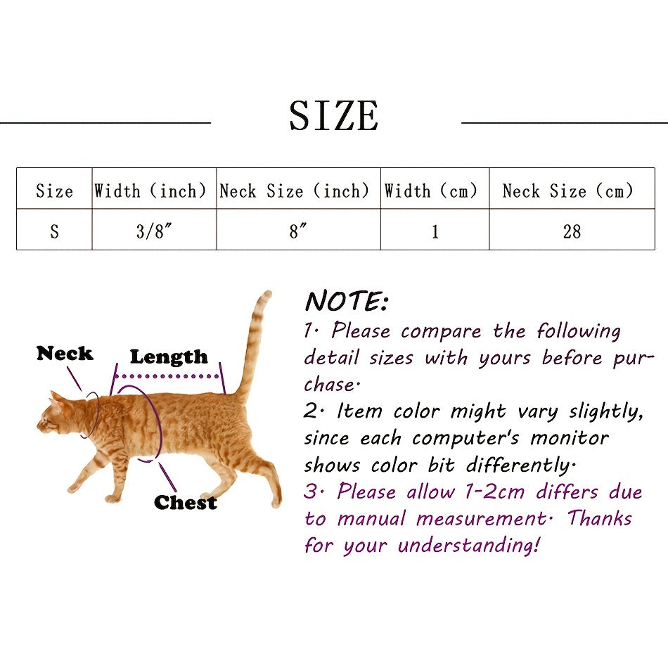 Sparkling Heart Cat Collar – Add a Luxurious Touch to Your Cat's Look