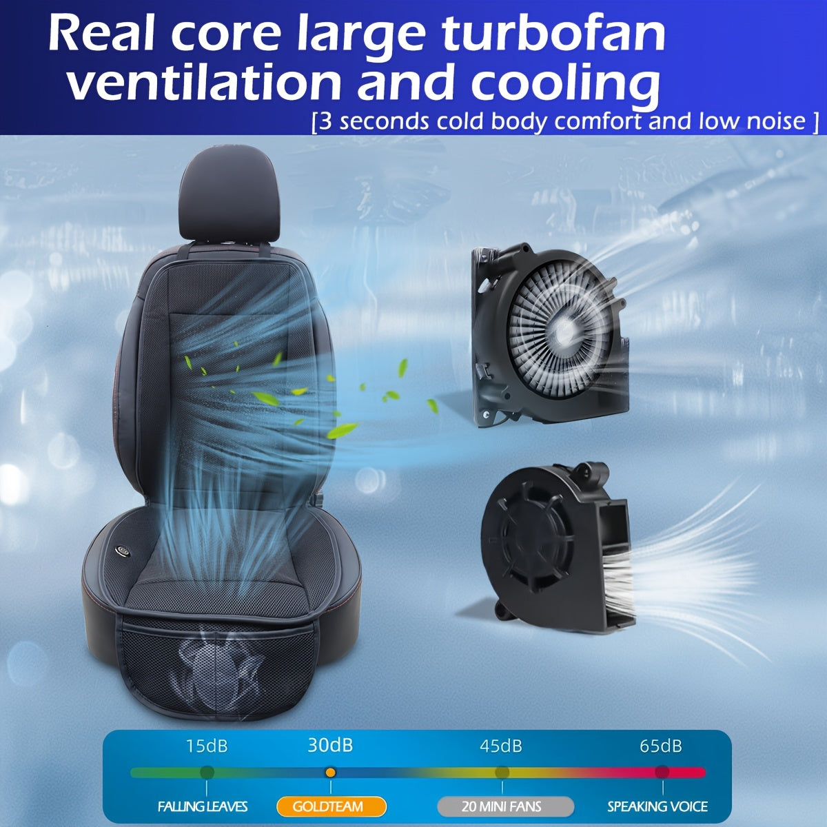 Turbo Car Seat Cushion – Quick Cooling and Comfort